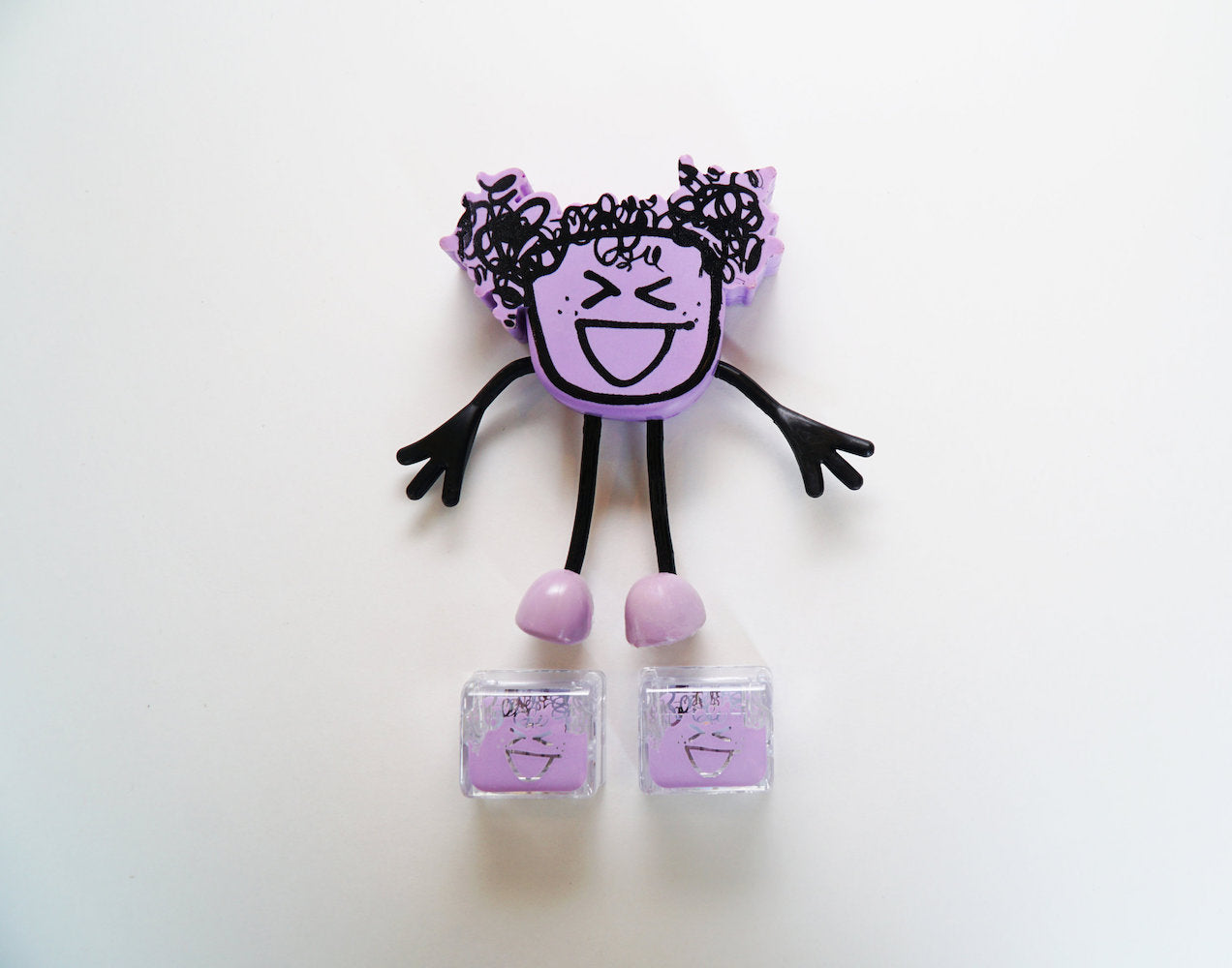 Glo Pals Character Friend w/ 2 Light Up Cubes - Lumi Lavender