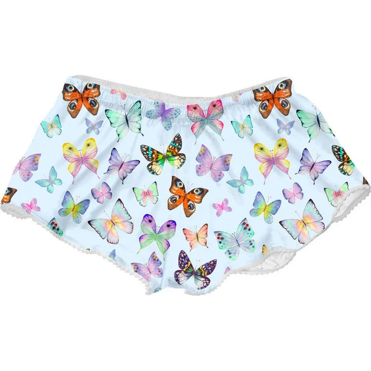 More Butterflies Beach Shorts For Girls