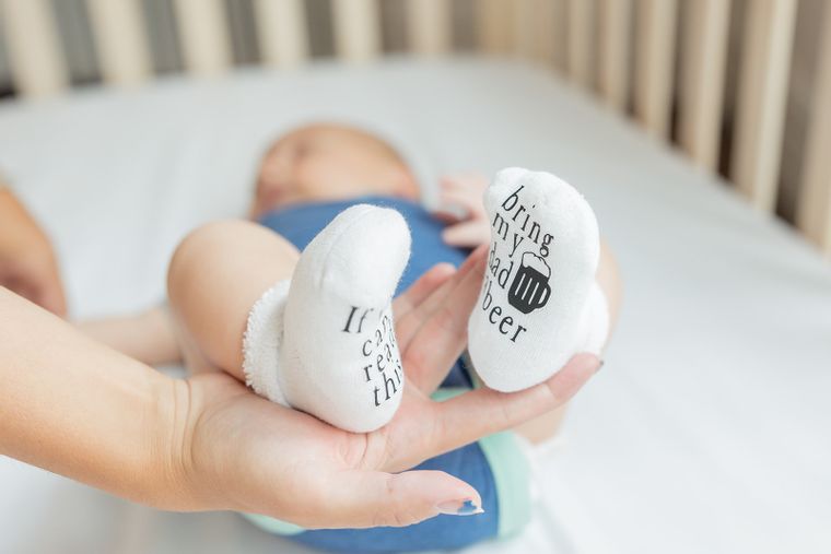Baby Socks - If you can read this, Bring my Dad a Beer