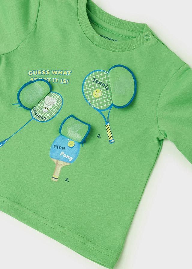 Mayoral Long Sleeve Interactive T-shirt - Seaweed Racket Sports