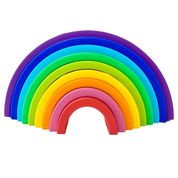 Silicone Stacking Rainbow (9pc) - Primary