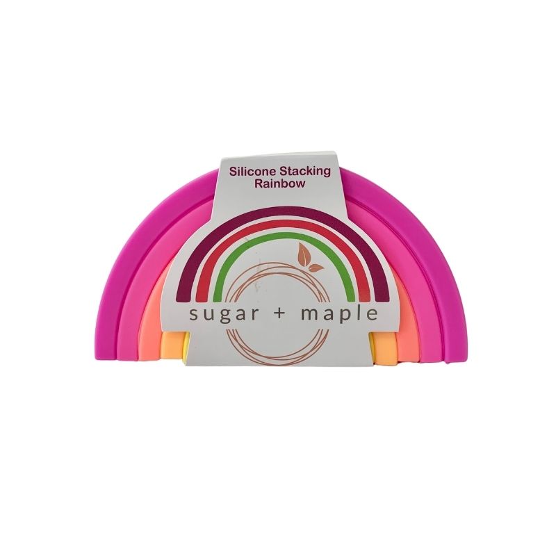 Silicone Stacking Rainbow (6pc) - Neon