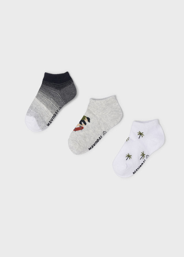 Copy of Mayoral 3 Pair Socks Set - Palm Trees