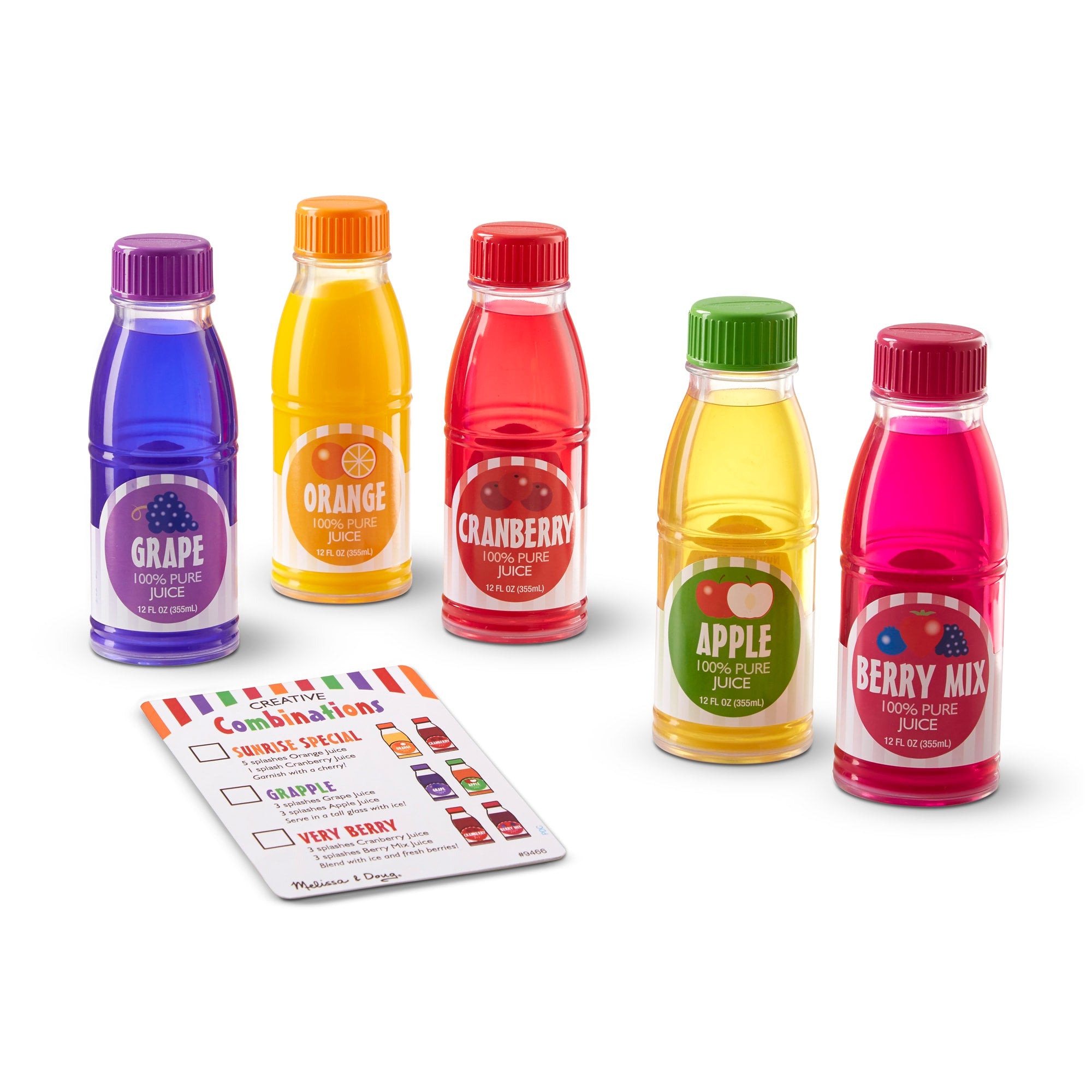 Melissa & Doug Tip & Sip Toy Juice Bottles