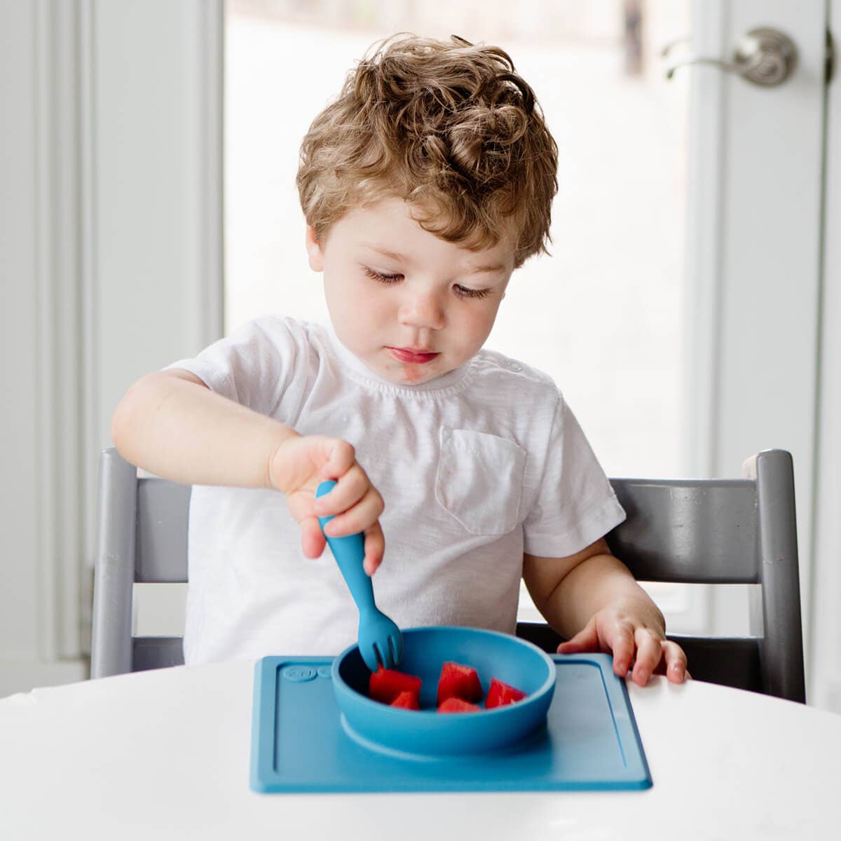 ezpz - Mini Utensils (Toddler 12+ months): Blush