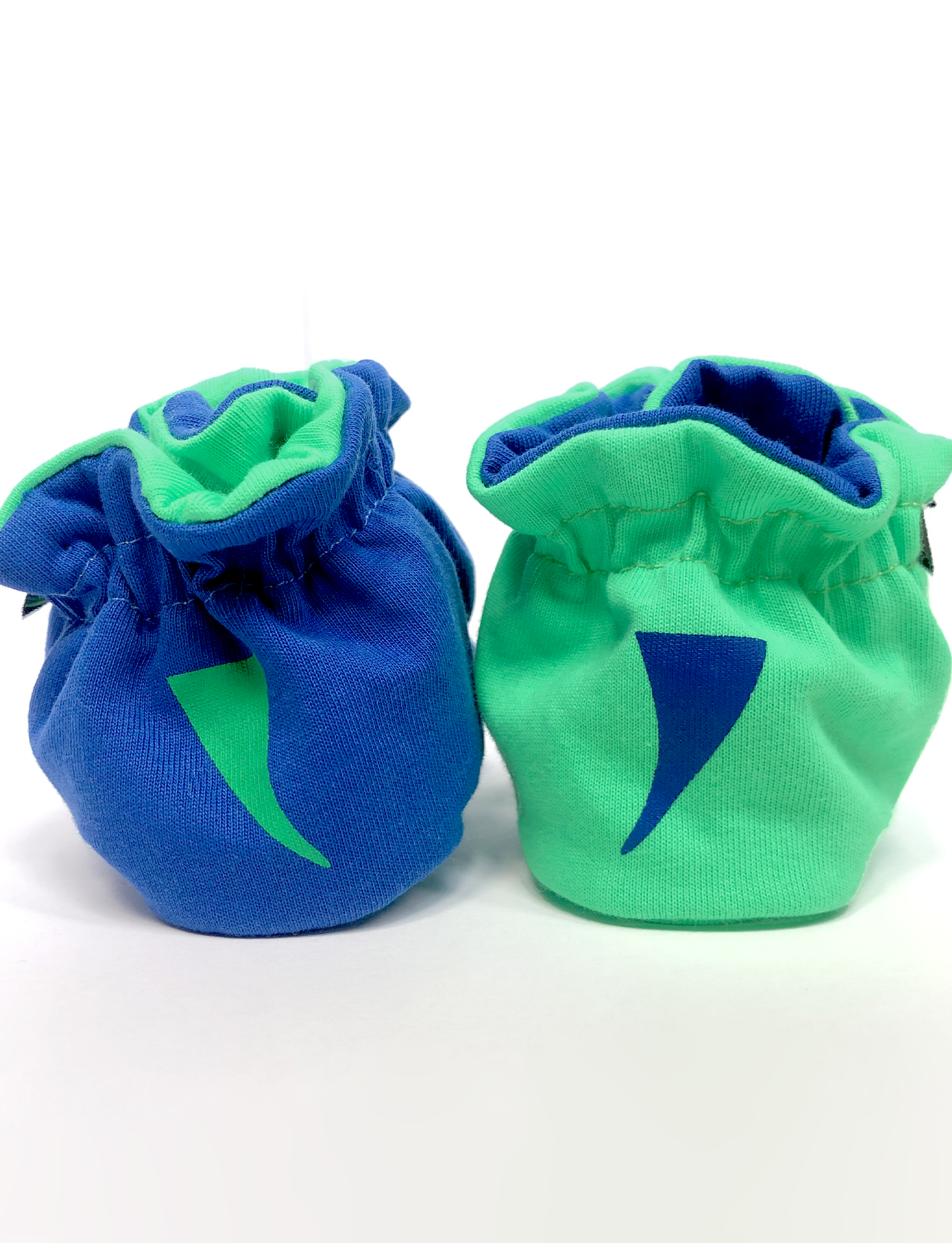 T-Rex & Triceratops Dinosaurs Non-Slip Baby Booties: 12-18 Months