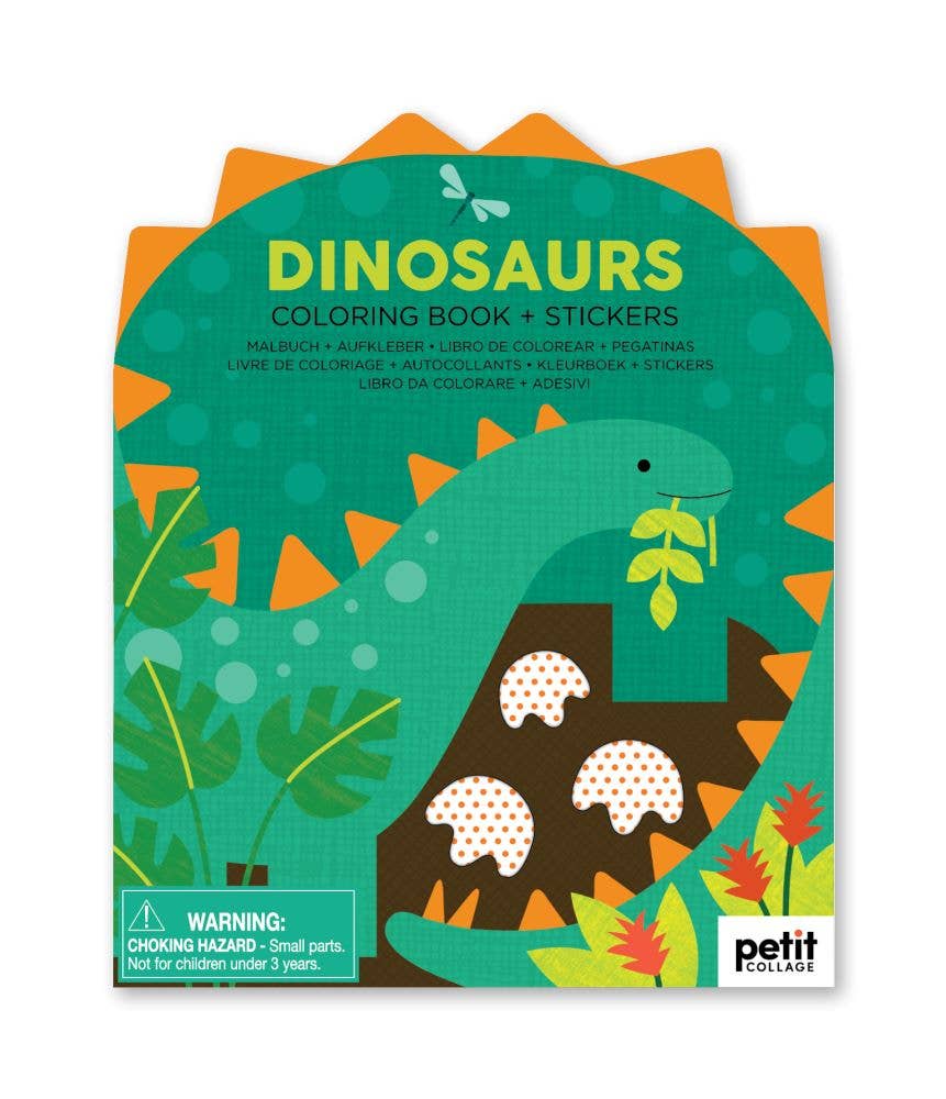 Chronicle Books - Coloring Book With Stickers: Dinosaurs
