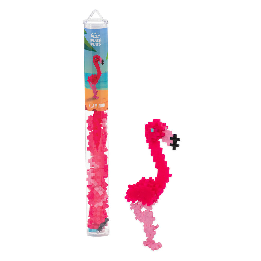 Plus-Plus Mini Maker Tube - Flamingo