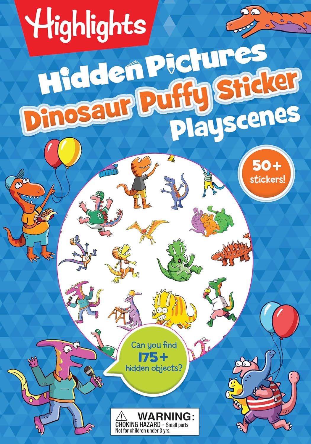 Highlights for Children - Dinosaur Hidden Pictures Puffy Sticker Playscenes