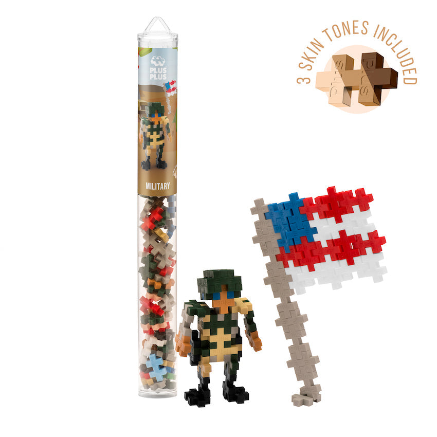 Plus-Plus Mini Maker Tube -Everyday Heroes - Military