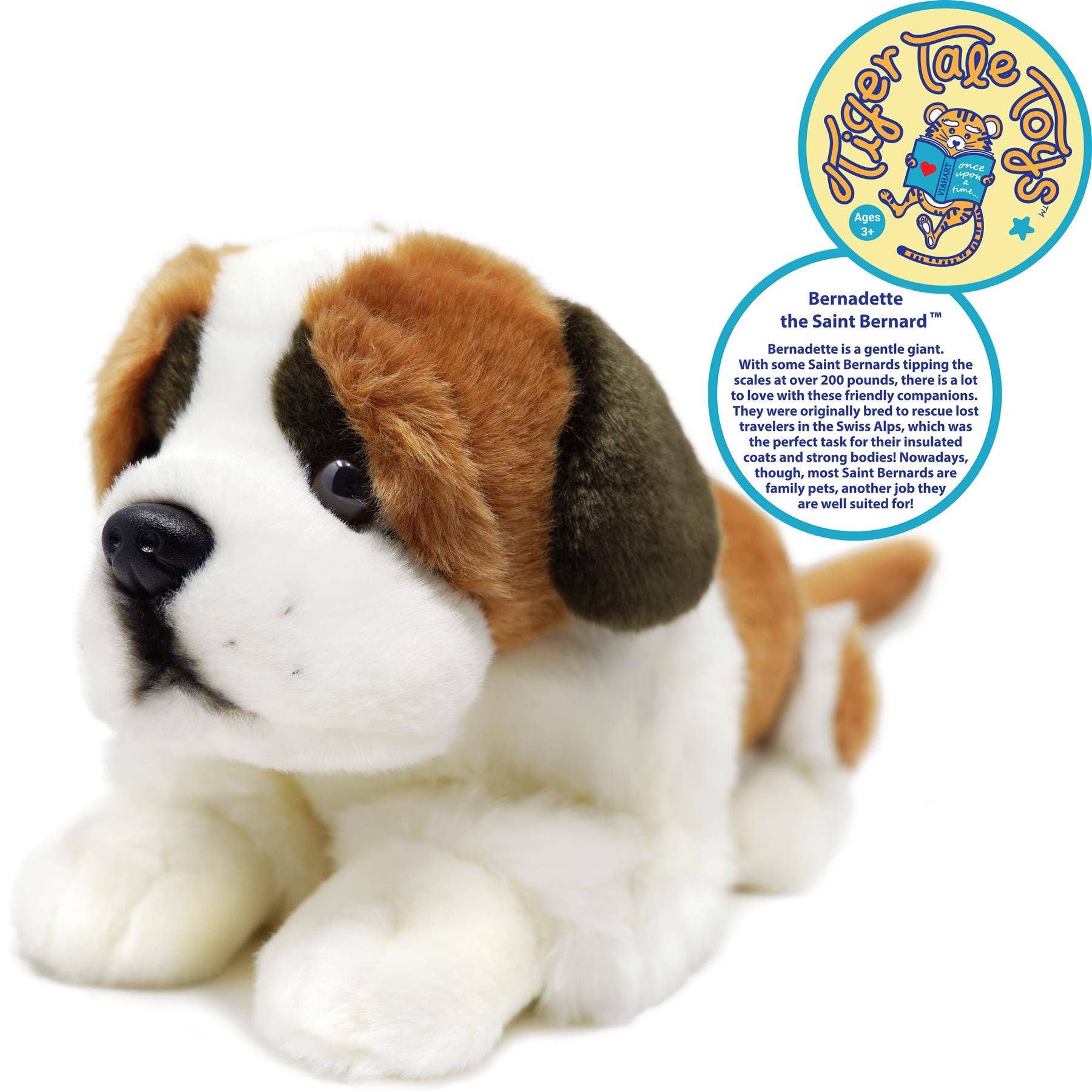 VIAHART Toy Co. - Bernadette The Saint Bernard | 17 Inch Stuffed Animal Plush