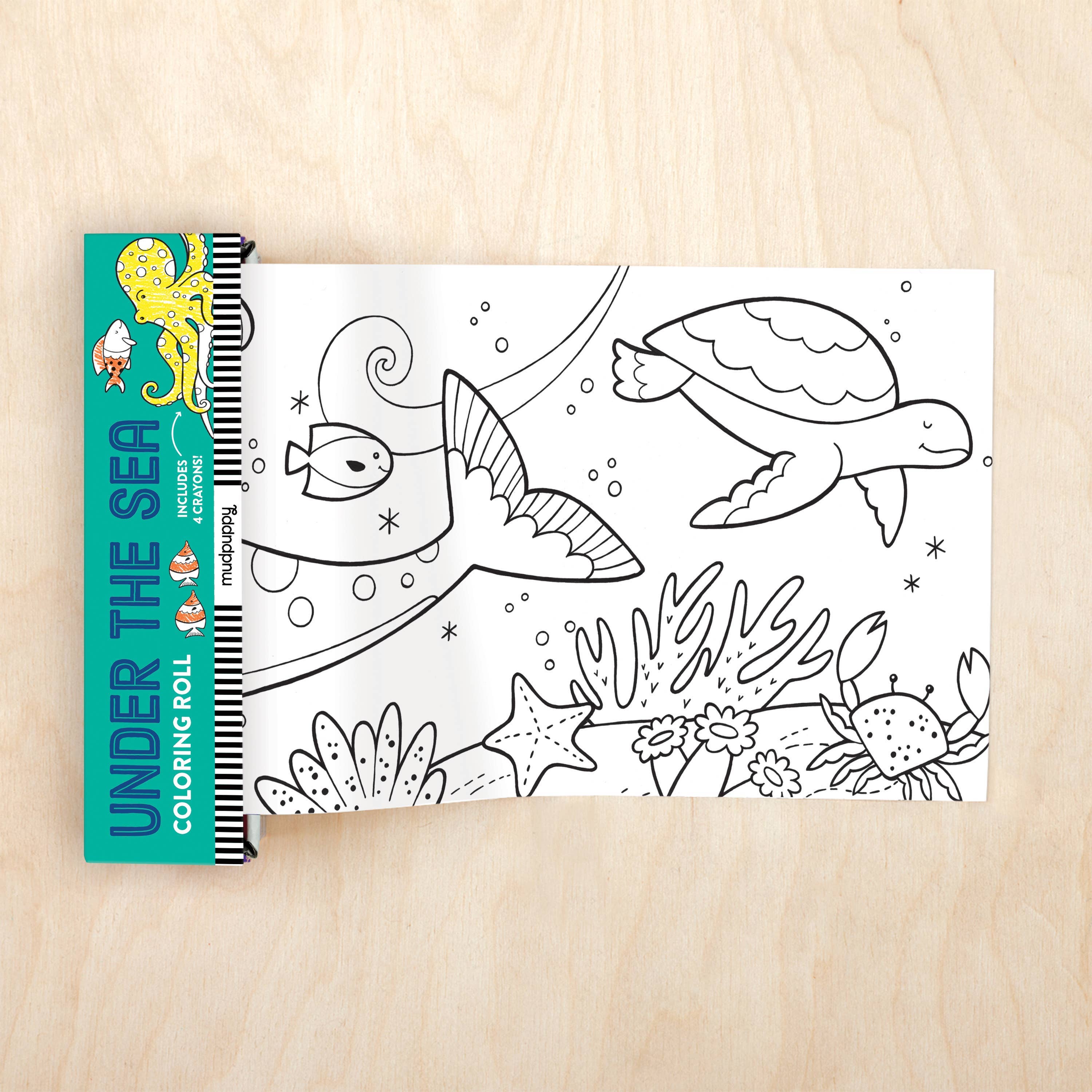 Chronicle Books - Under The Sea Mini Coloring Roll