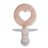 Binki T circle - pacifier + teether combo, blush/ash 2 pack