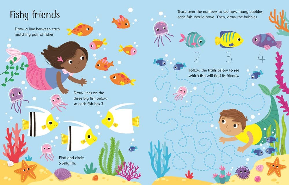 HarperCollins - Wipe-Clean Mermaid Activities : Usborne