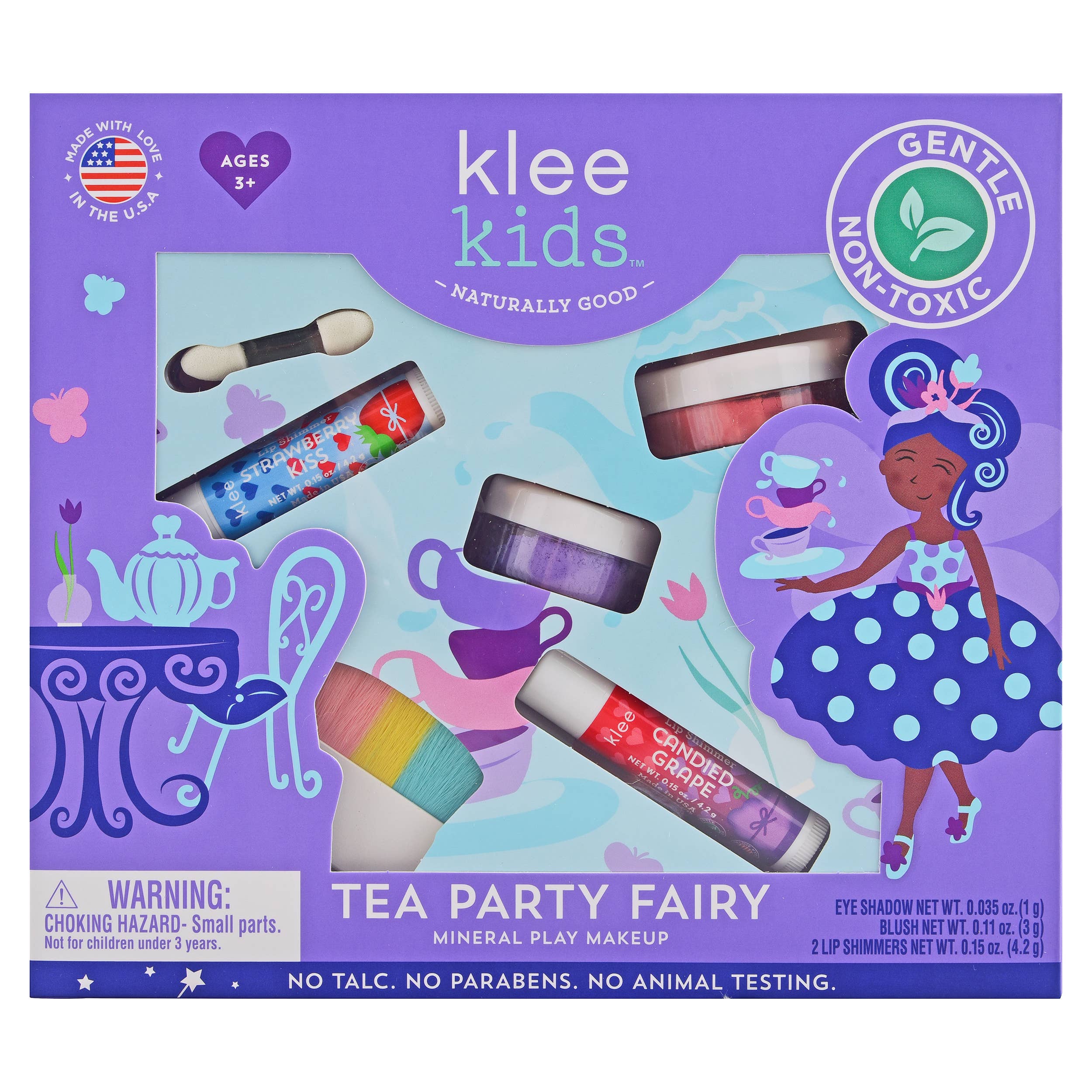 Klee Kids Natural Mineral Play Makeup Kit: Pom Pom Fairy