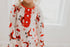 Red Santa Christmas Holiday Ruffle Lounge Play Gown