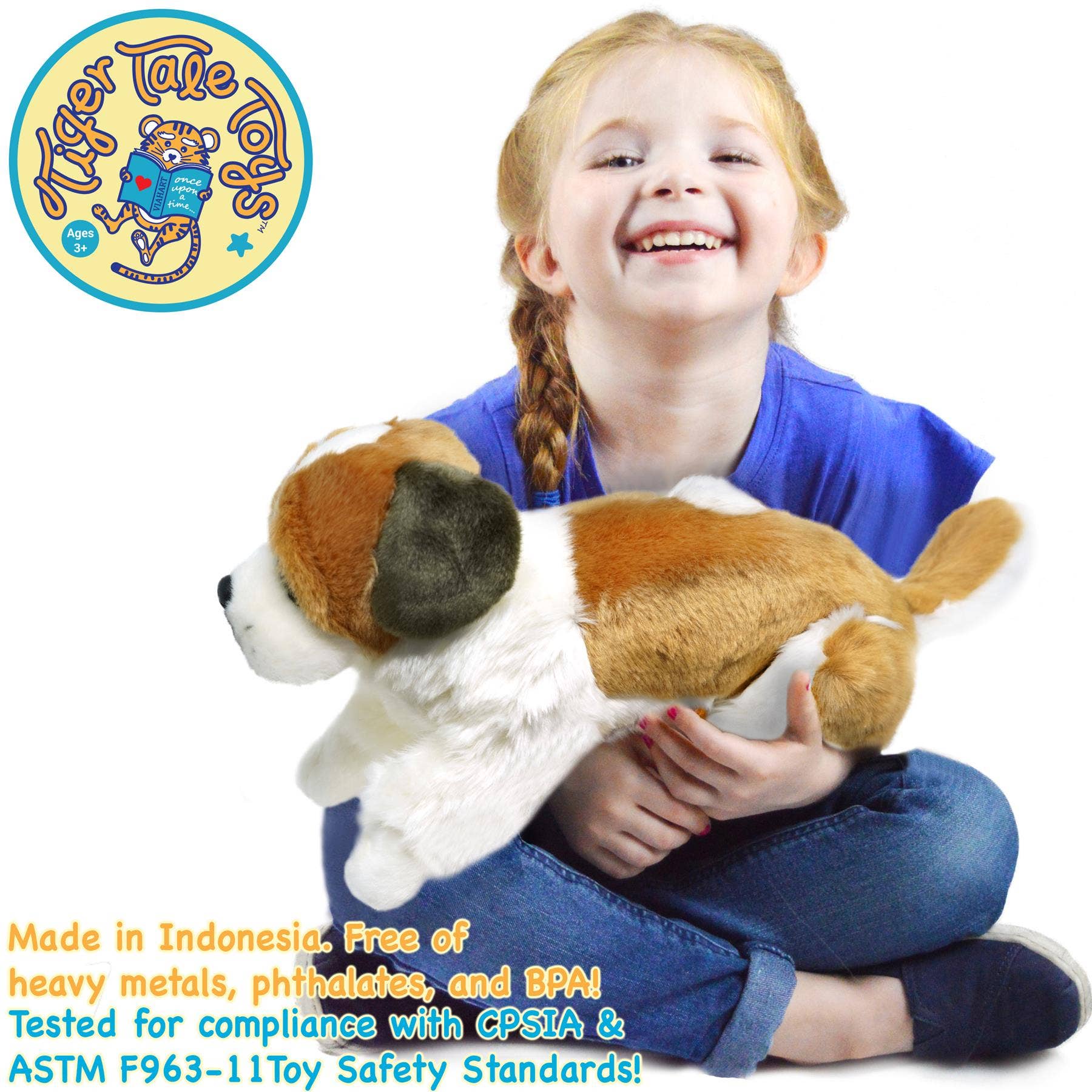 VIAHART Toy Co. - Bernadette The Saint Bernard | 17 Inch Stuffed Animal Plush