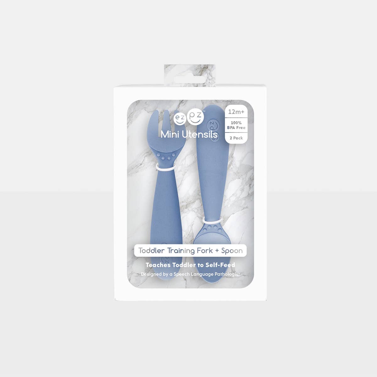 ezpz - Mini Utensils (Toddler 12+ months): Blush