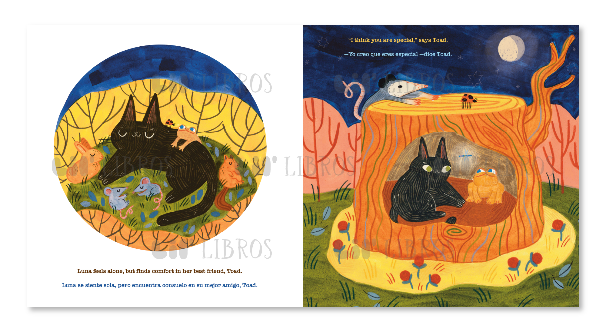 Luna Oscura (Bilingual: English and Spanish)