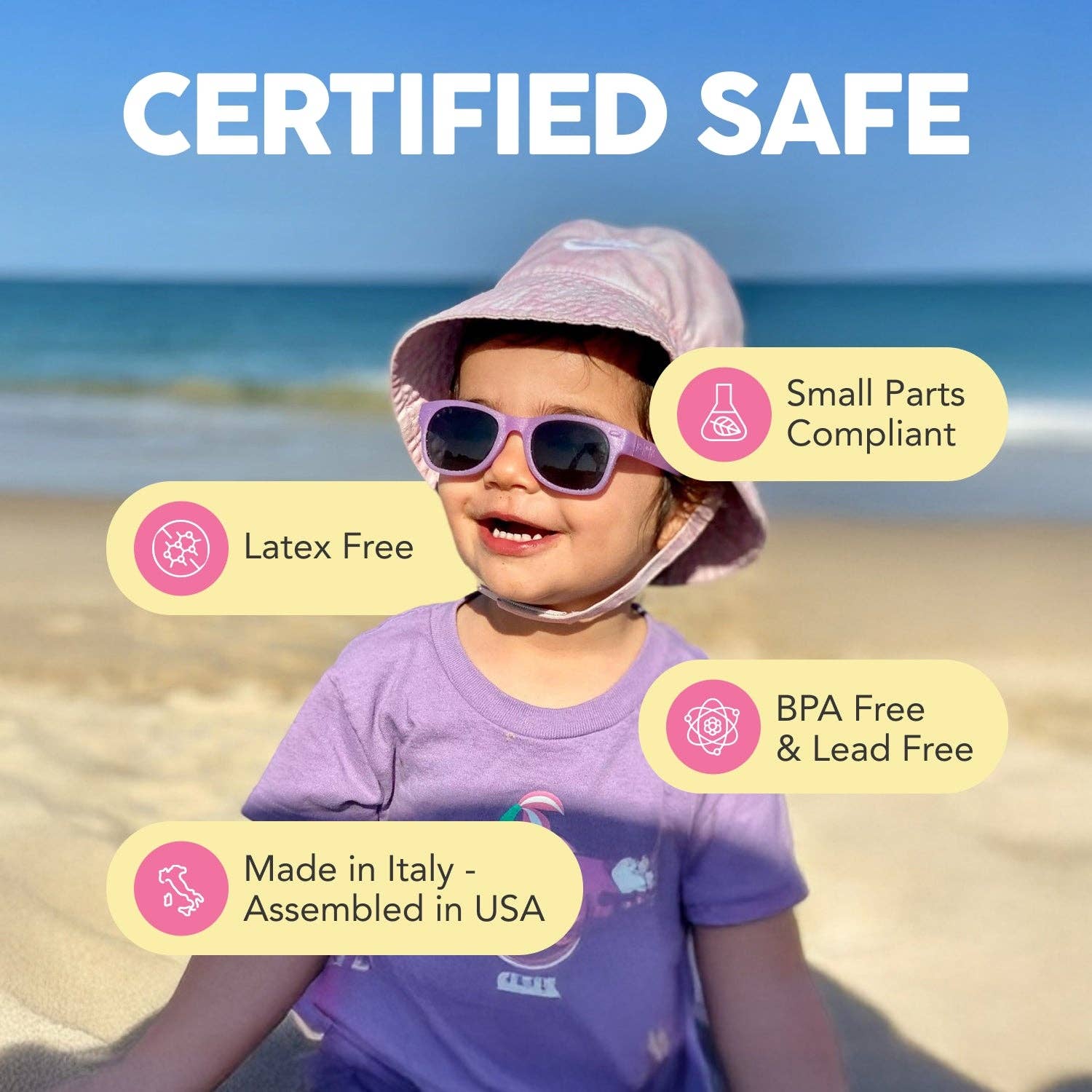 Roshambo Eyewear - Black Sunglasses for Baby, Kids, Teens & Adults: Toddler (Ages 2-4) / Chrome Polarized Lens