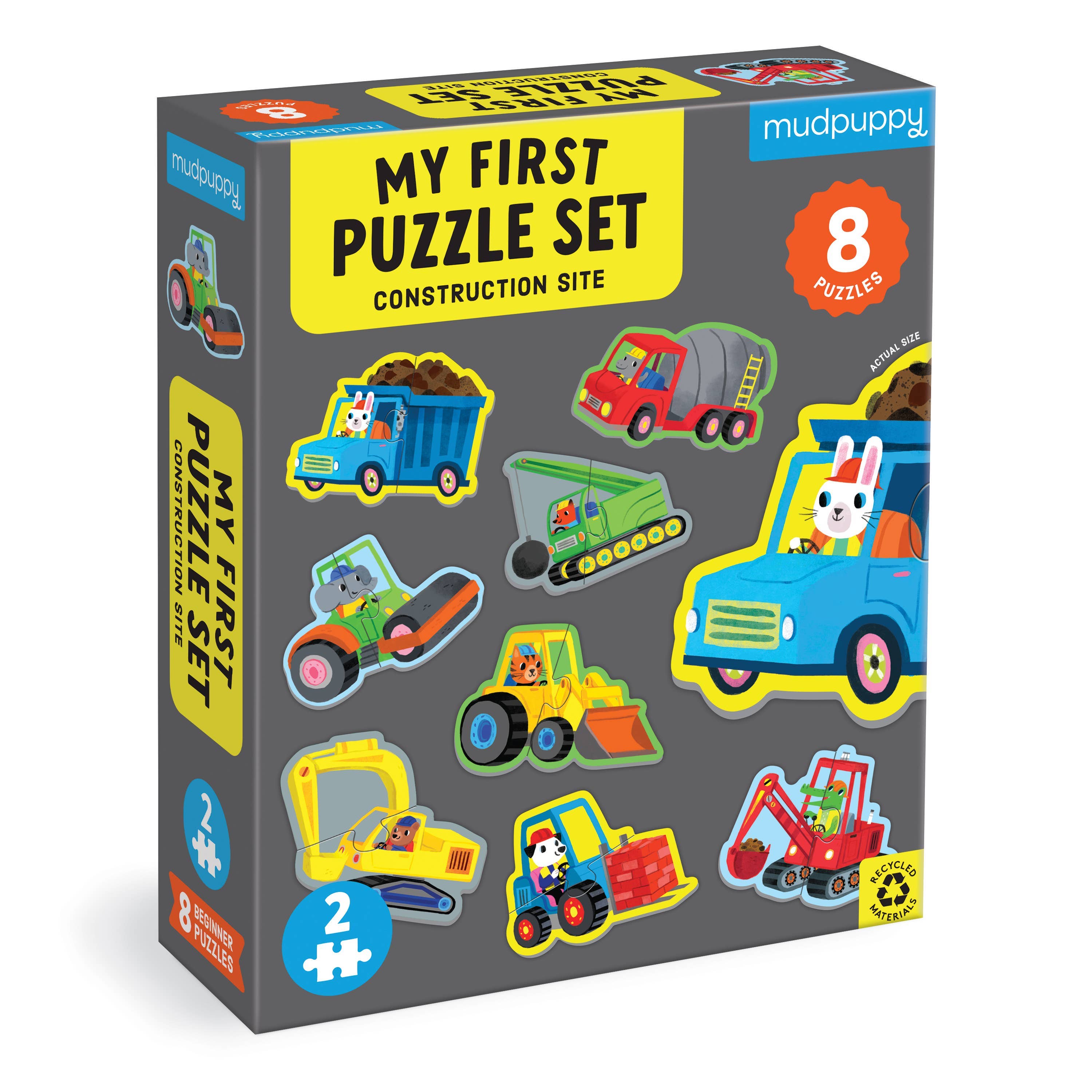 Chronicle Books - Construction Site 2 Piece My First Puzzles