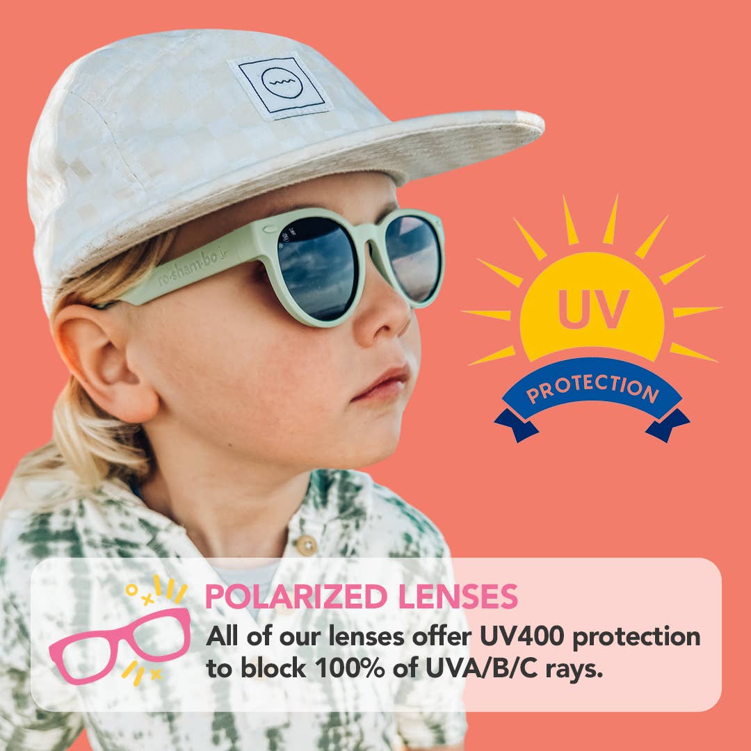 Roshambo Eyewear - Royal Blue Sunglasses: Toddler (Ages 2-4) / Chrome Polarized Lens