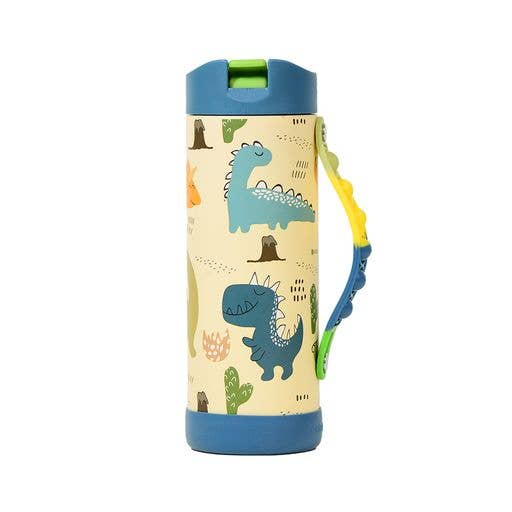 Elemental - Fidget Strap Kids Stainless Bottle 14oz Dinosaur