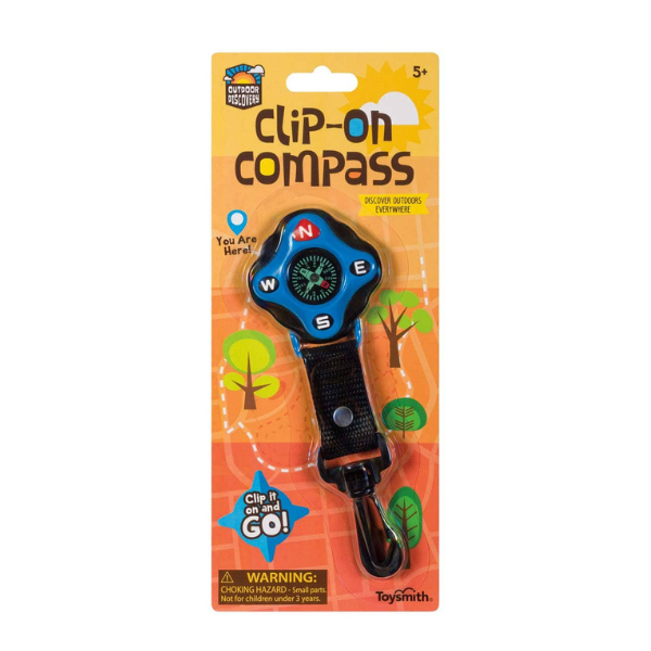 Outdoor Discovery Backyard Exploration Clip-On Compass
