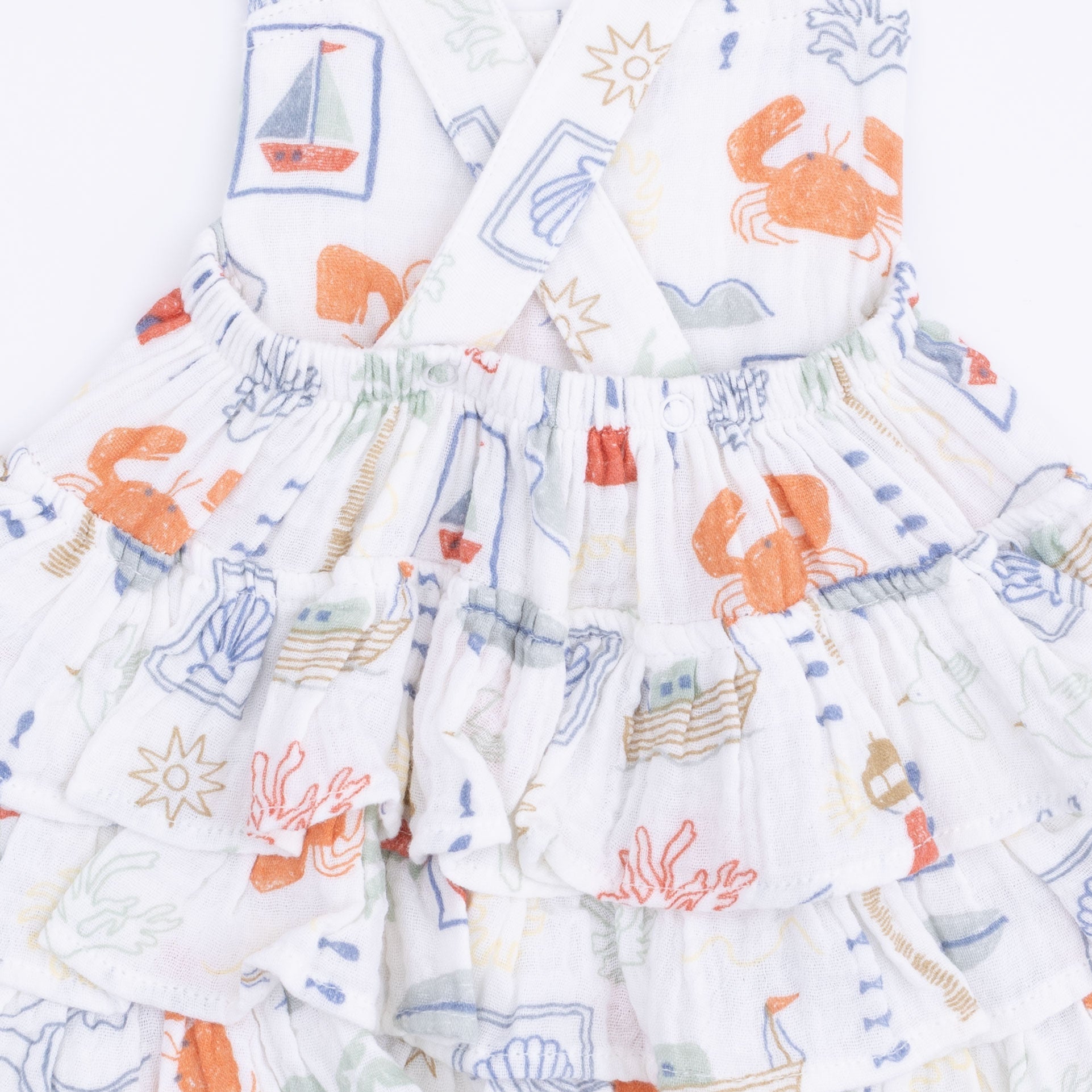 Angel Dear Club Mediterranean Ruffle Sunsuit