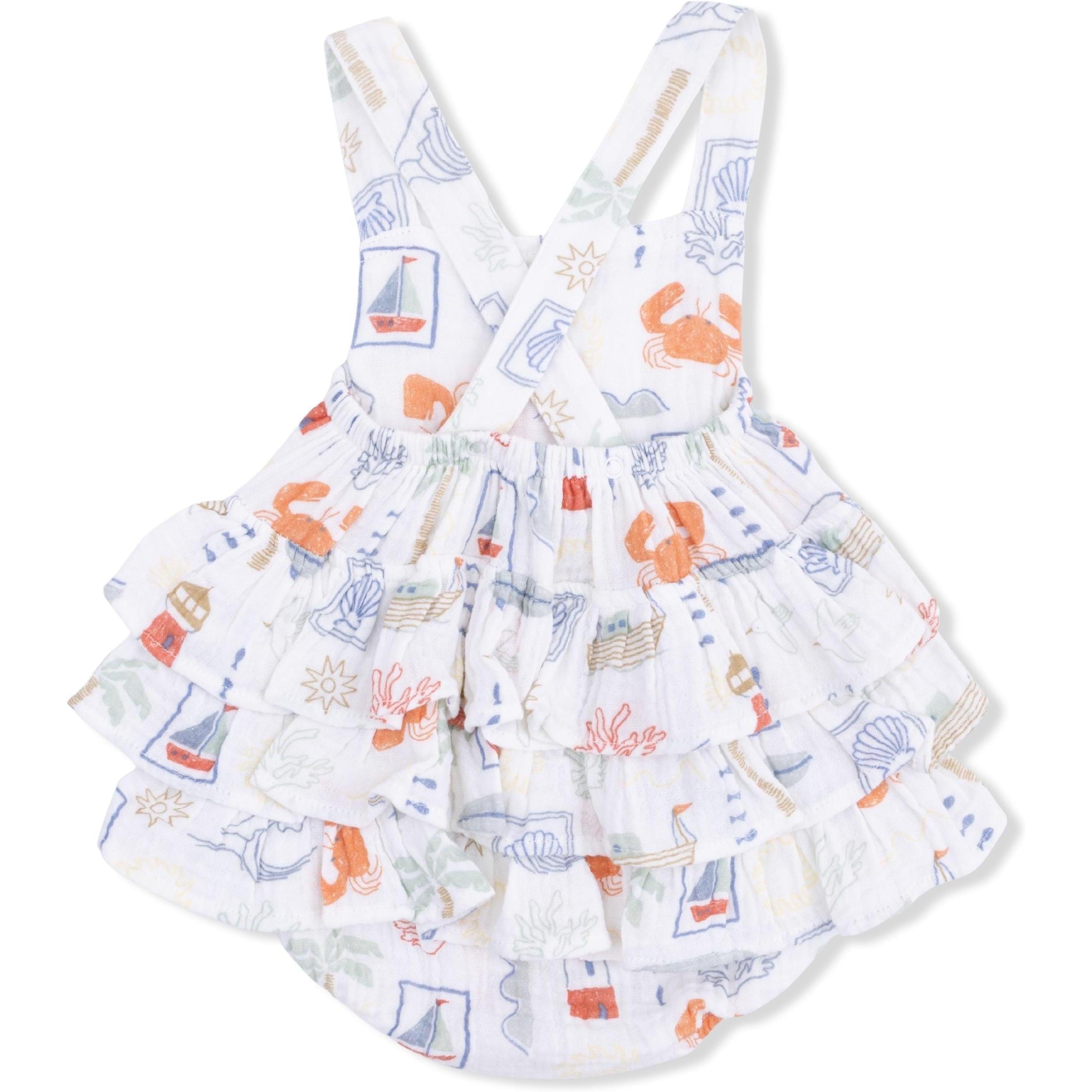 Angel Dear Club Mediterranean Ruffle Sunsuit