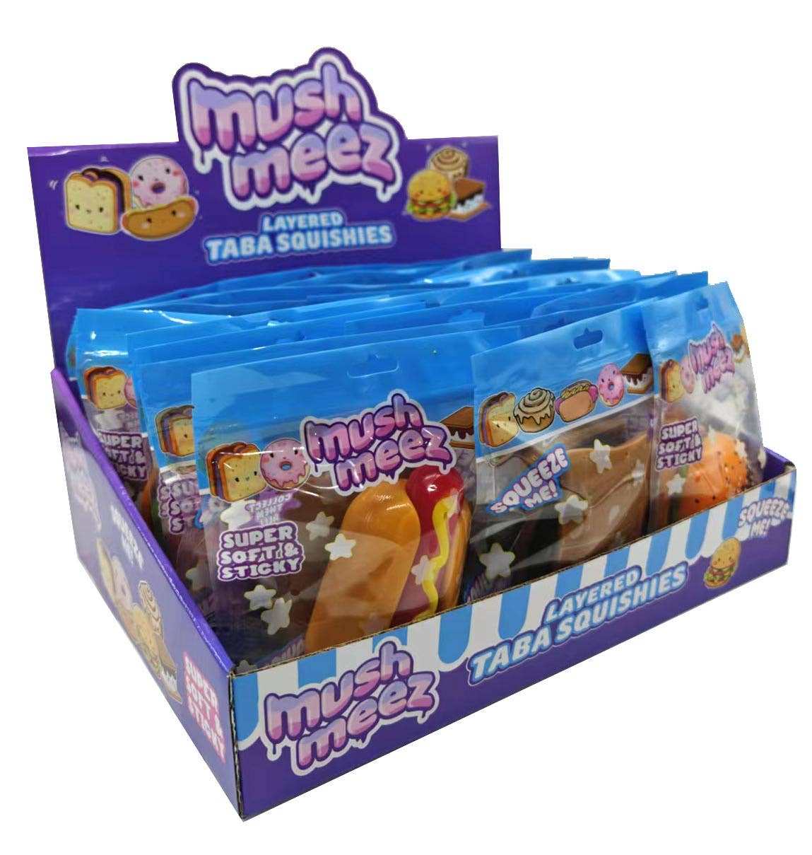Beverly Hills Teddy Bear Company -  MushMeez Taba Squishies Assortment - 24 pc Assortment