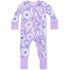 Angel Dear Lacy Lavender Floral Convertible Romper