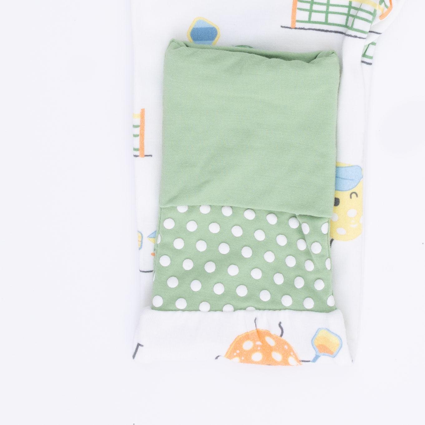 Angel Dear Pickles Playing Pickleball Convertible Romper