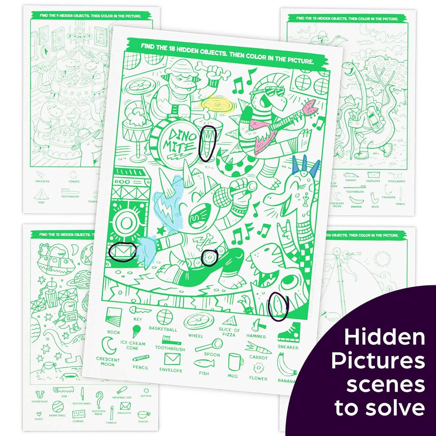 Highlights for Children - Scratch-and-Play Dinosaur Hidden Pictures