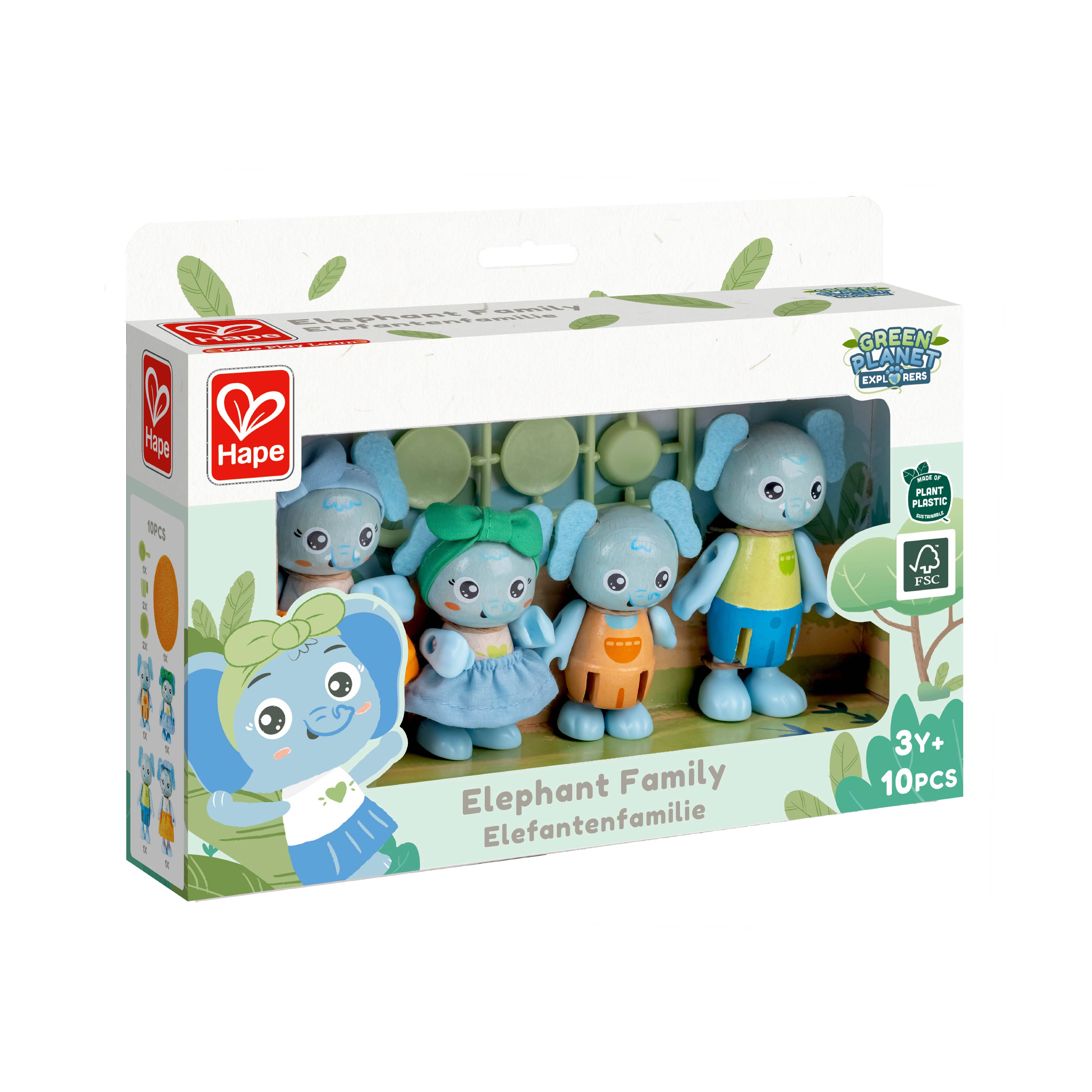Hape Toys - Wonderland Elephant Family