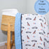 LollyBanks - Police Theme Baby Toddler Cotton Muslin Blanket  47"x47"