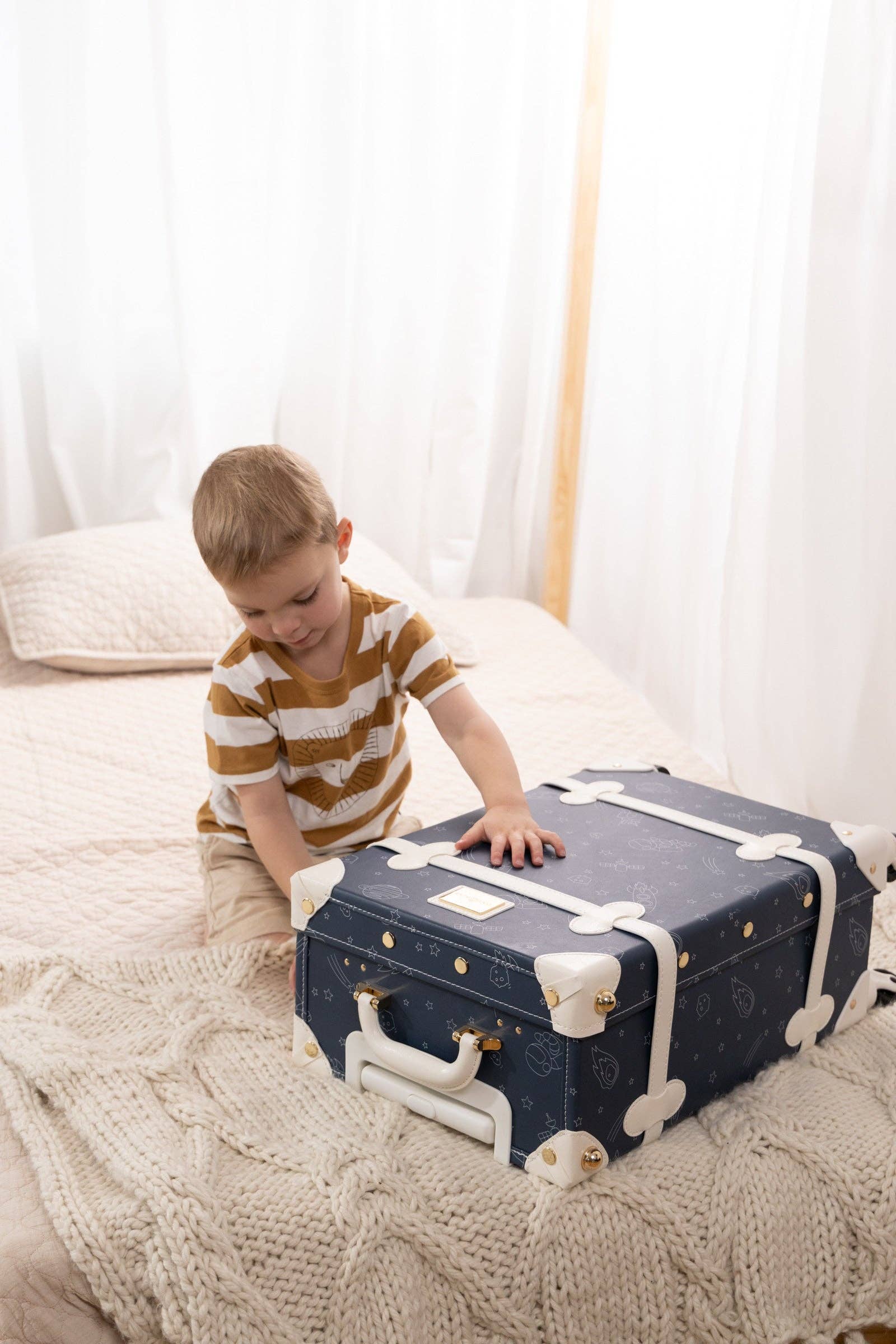 Coco Village - Vegan Leather Carry-On Suitcase - Space