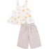 Angel Dear Happy Suns Peplum Tank with Wide Leg Pant