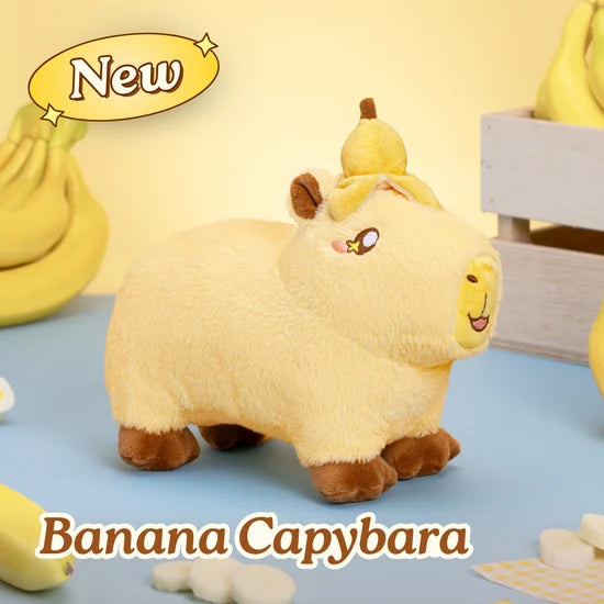 Capyera- Banana Capybara Plushie 10"