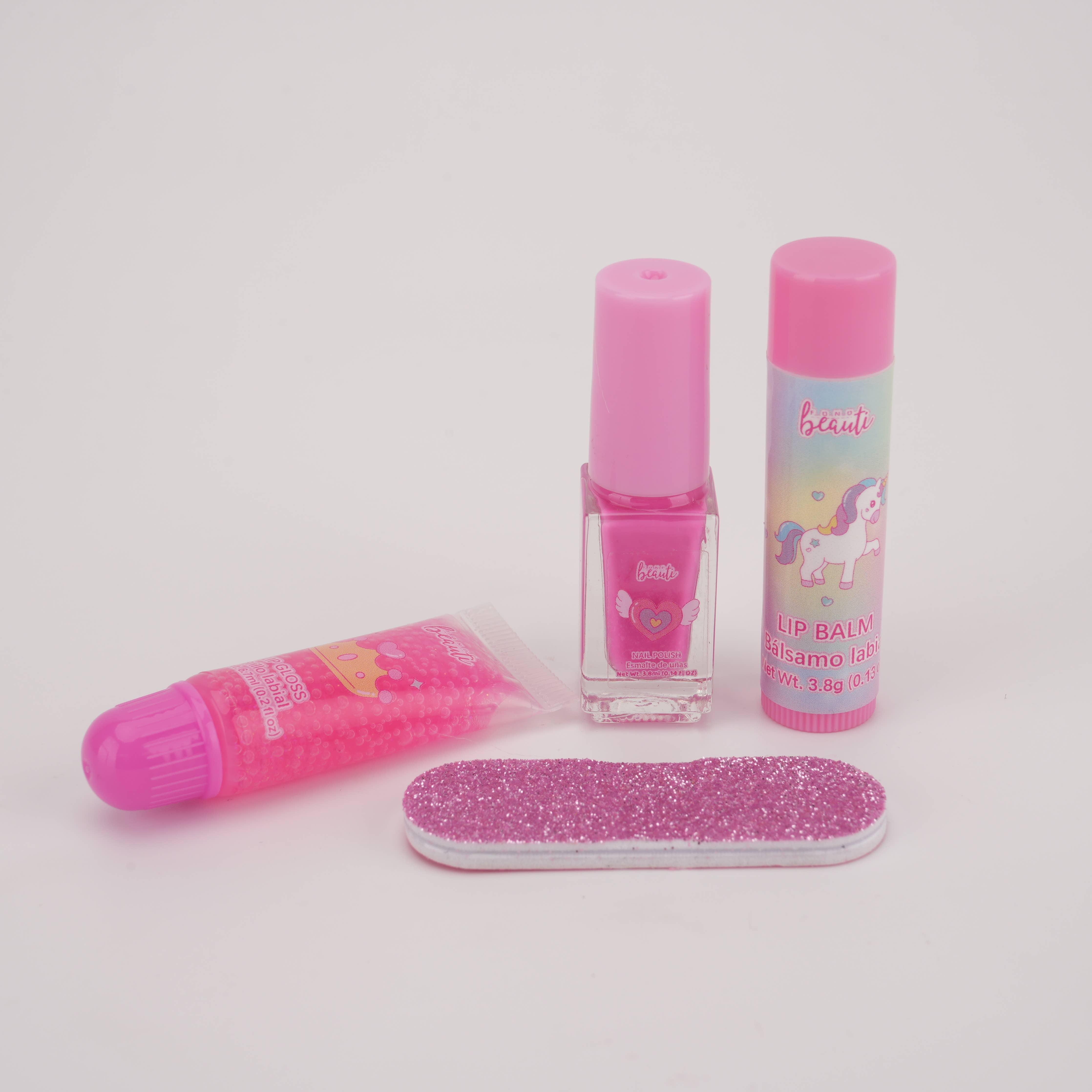 Unicorn Sparkle Backpack Kids Makeup Nail Polish Lip gloss