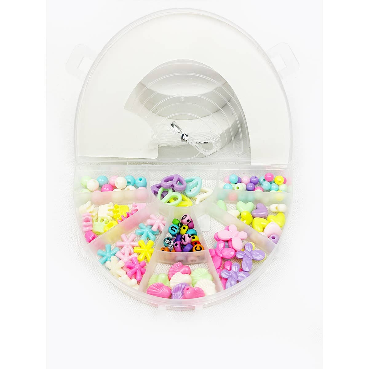 Love and Repeat - Unicorn and Rainbow DIY Bracelet Making Mix Beads Set: MIX COLOR / ONE(12)
