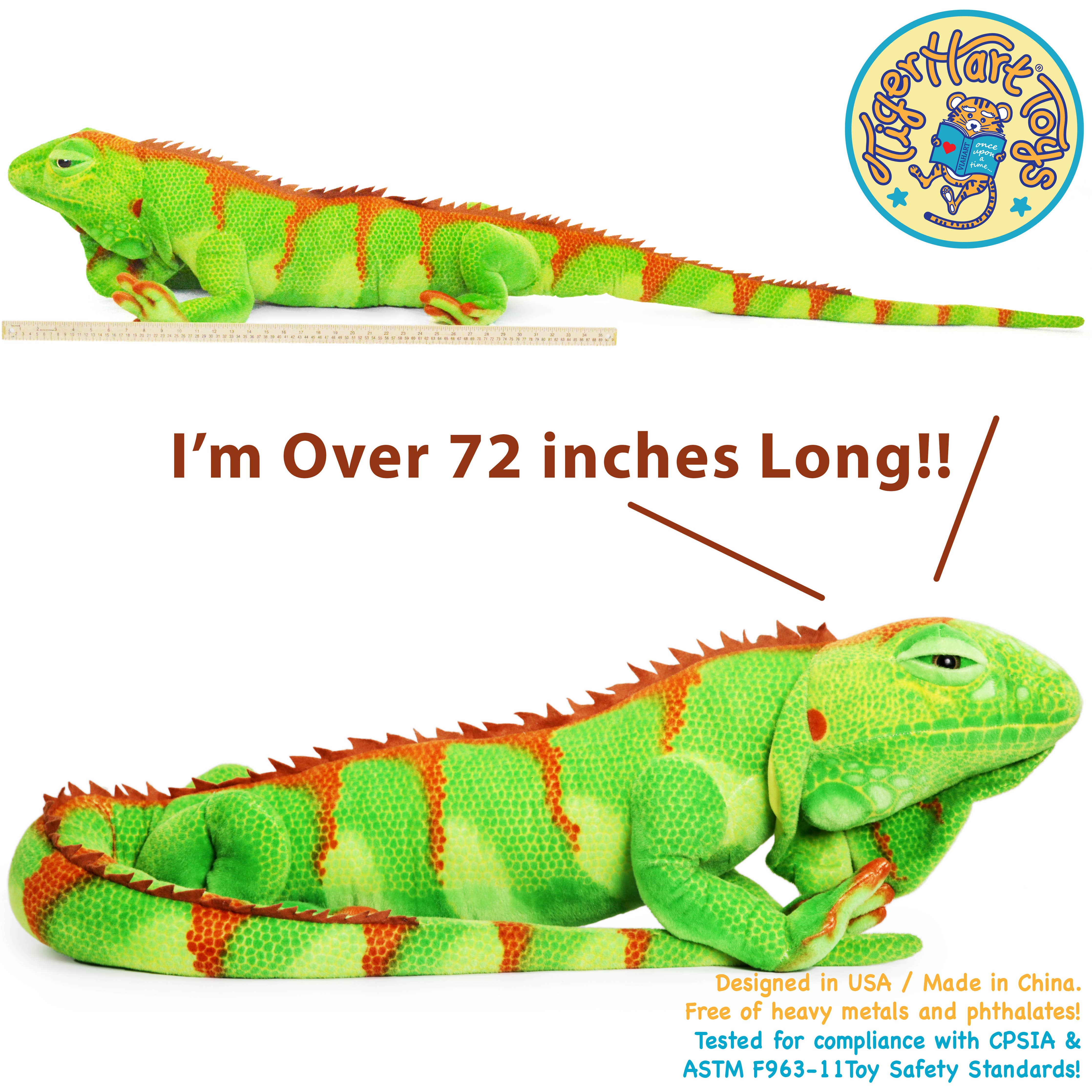 VIAHART Toy Co. - Ignacio The Iguana | 75 Inch Stuffed Animal Plush