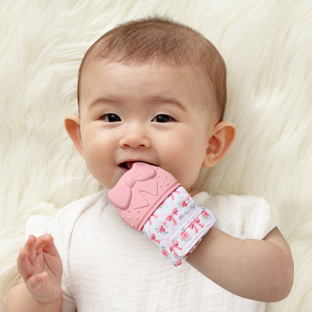 Itzy Mitt™ Silicone Teething Mitts: Cactus