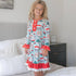 Christmas Holiday Cat Ruffle Lounge Play Gown