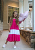Girls Soft Cotton Bold Color Maxi Dress