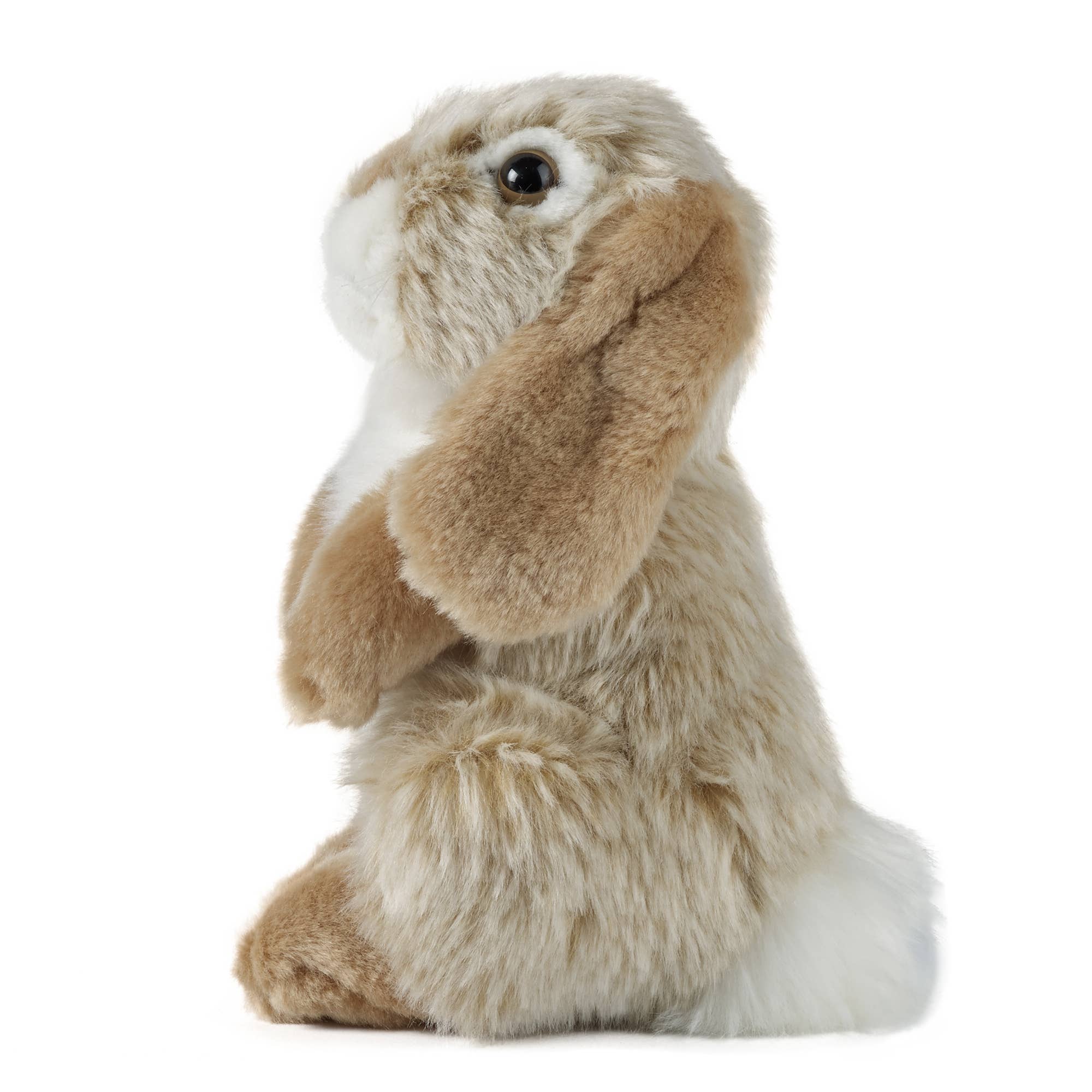 Living Nature Brown Sitting Lop Eared Rabbit Plush