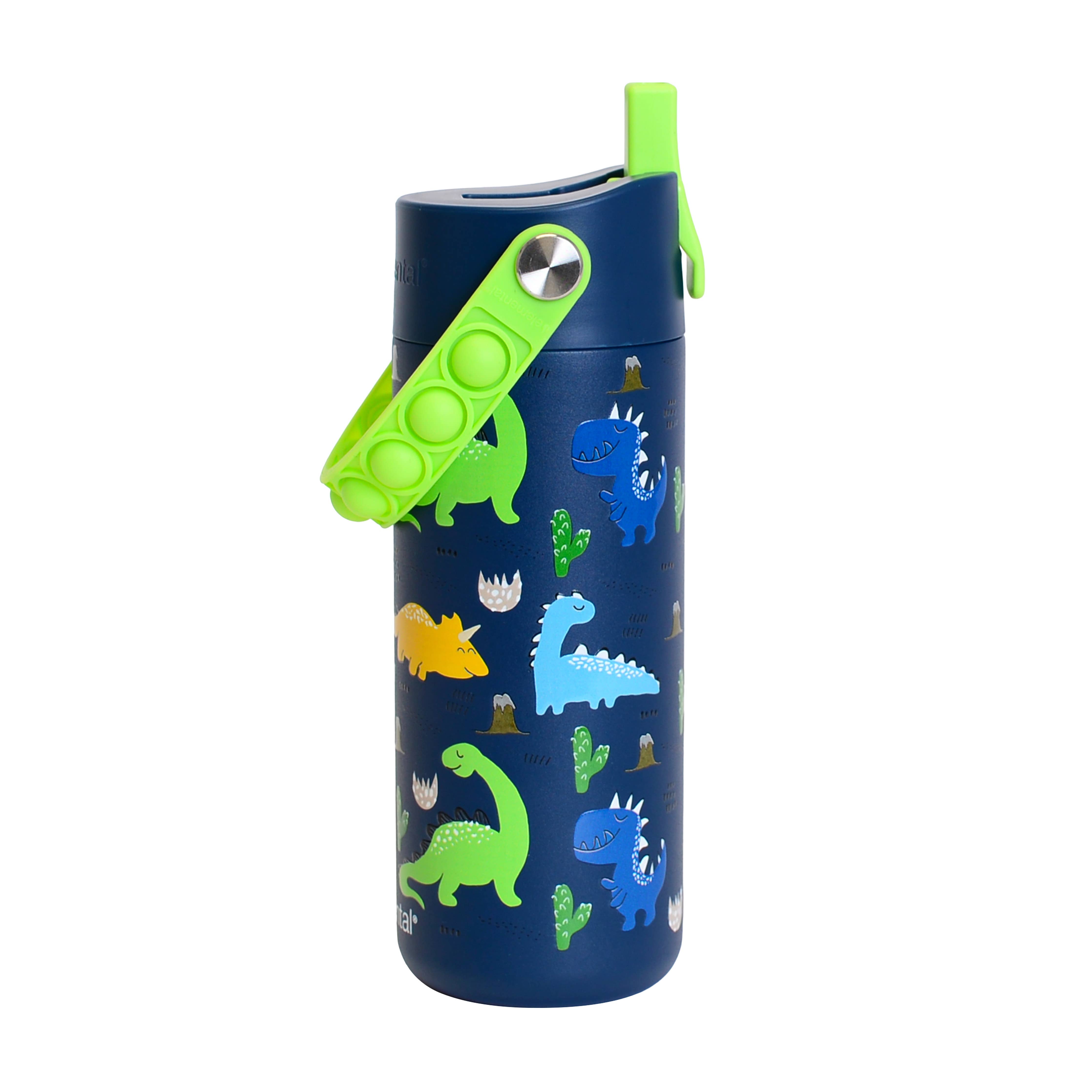 Elemental - Core Insulated Pop Fidget Handle Bottle 18oz - Dinosaur