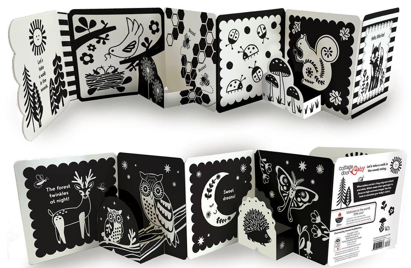 Look, Look, Baby! Forest High Contrast Black & White Book