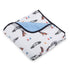 LollyBanks - Police Theme Baby Toddler Cotton Muslin Blanket  47"x47"