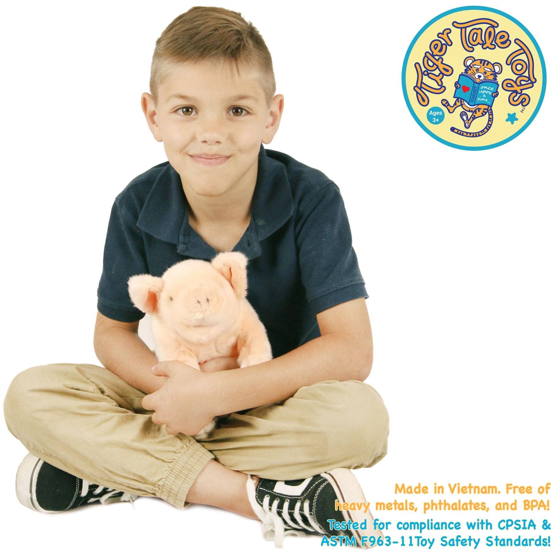 VIAHART Toy Co. - Perla The Pig | 11 Inch Stuffed Animal Plush | By TigerHart Toys